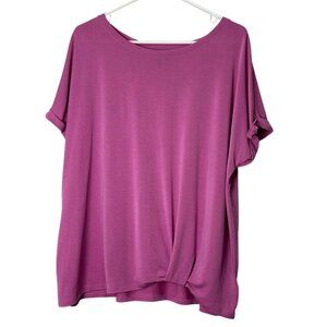 Simply Vera Verawang Pink Blouse, size XL